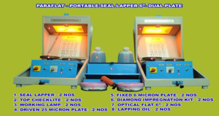 Portable Dual Seat Lapper With Cheklite
